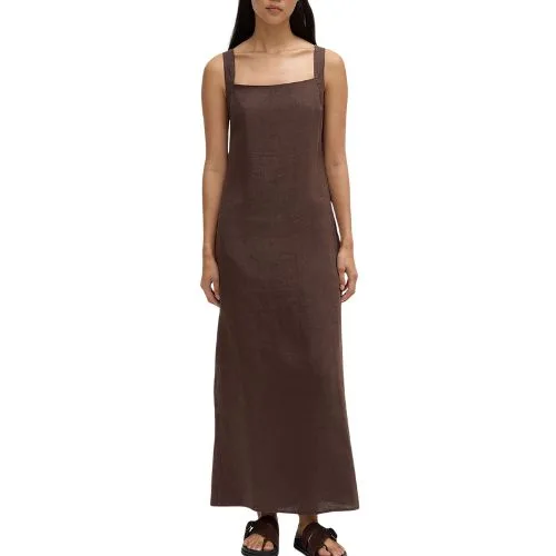 Assembly Label Juno Linen Midi Dress Ganache - Black Friday fashion sales