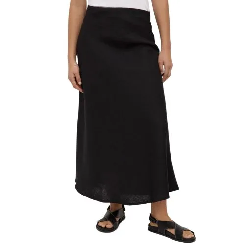 Assembly Label Melody Linen Bias Skirt in black
