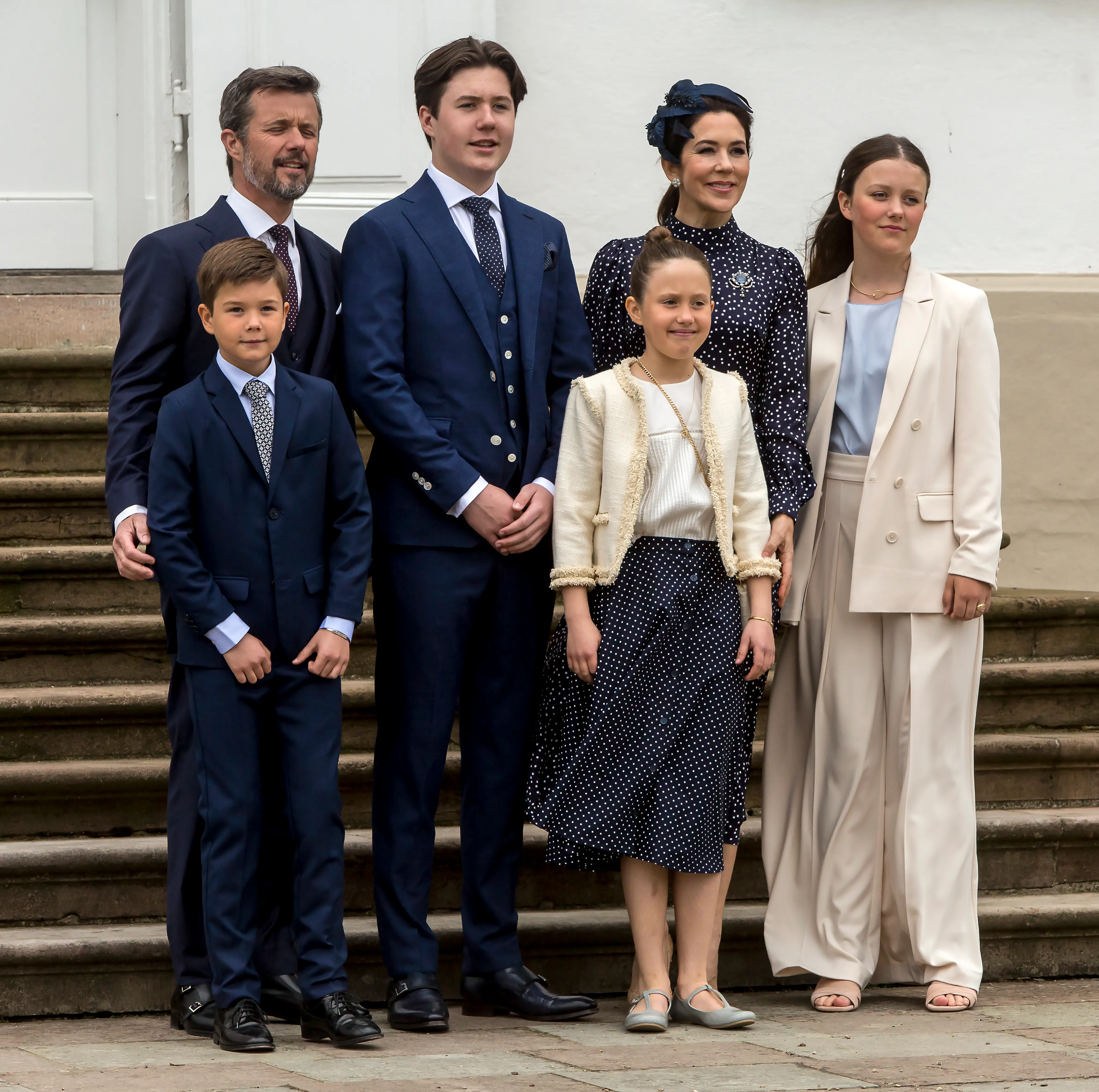 Princess Mary, Prince Frederik and their four children