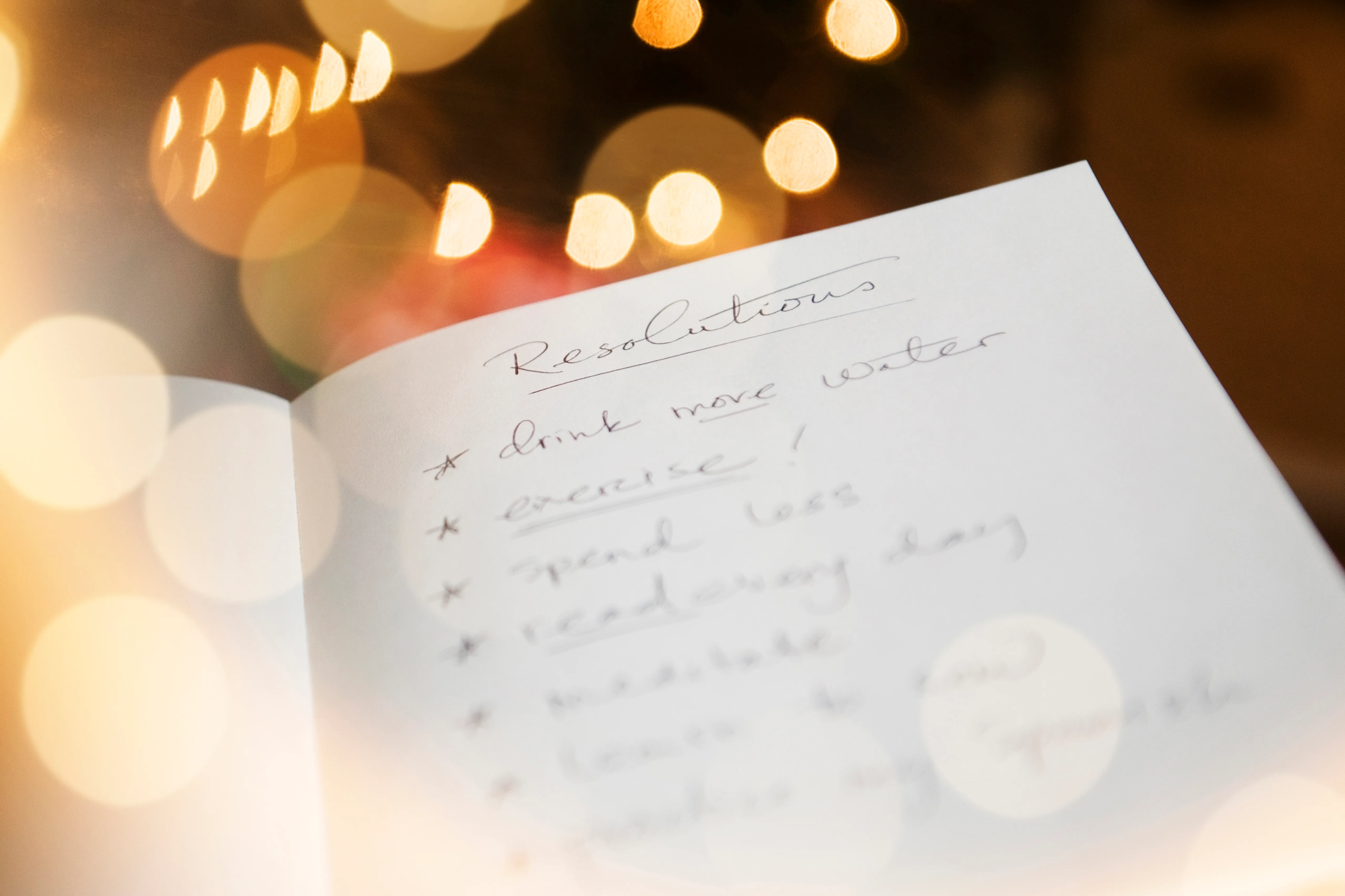 new year's resolutions