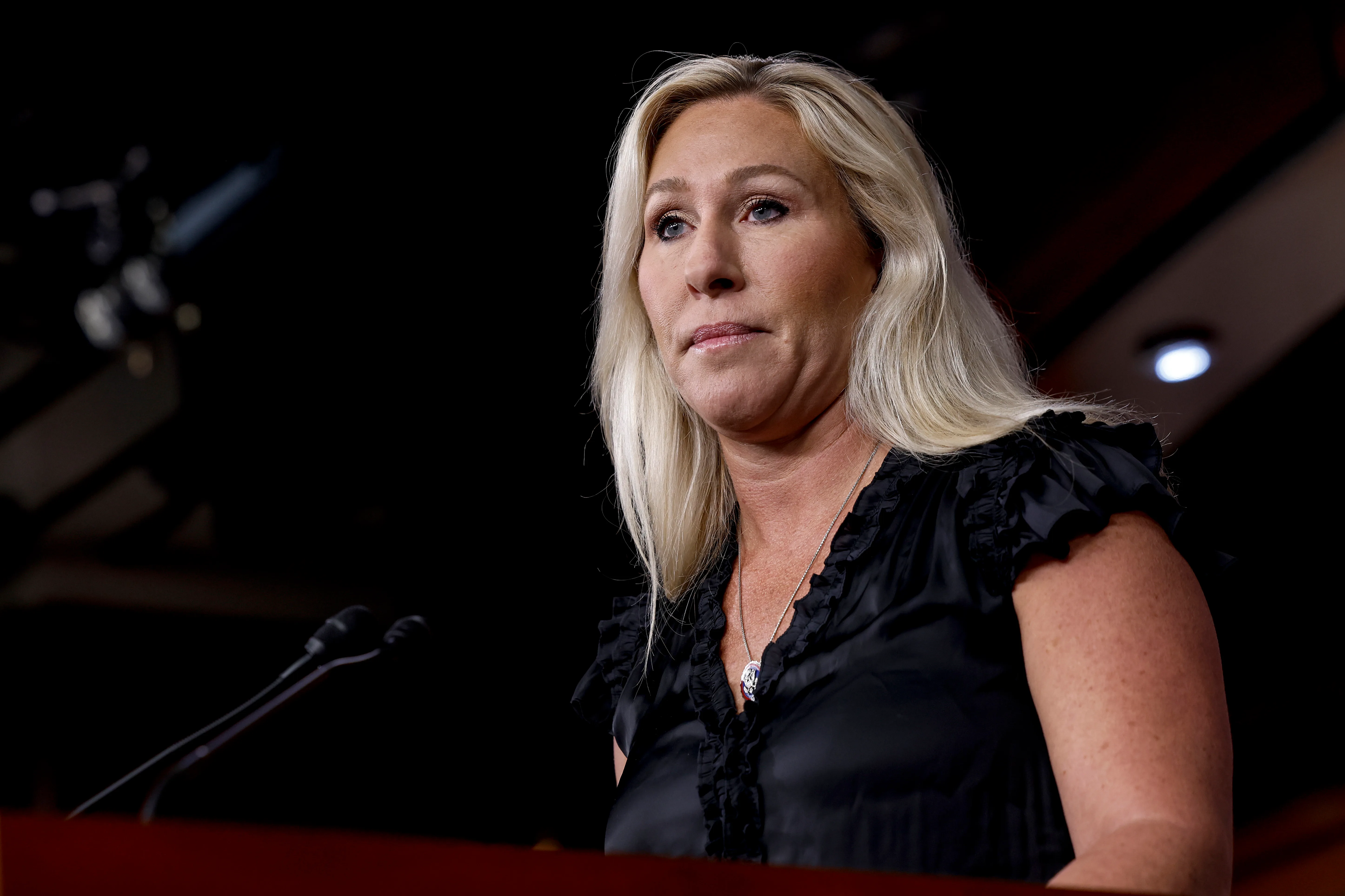 Marjorie Taylor Greene is one of the contenders to become Trump's running mate.