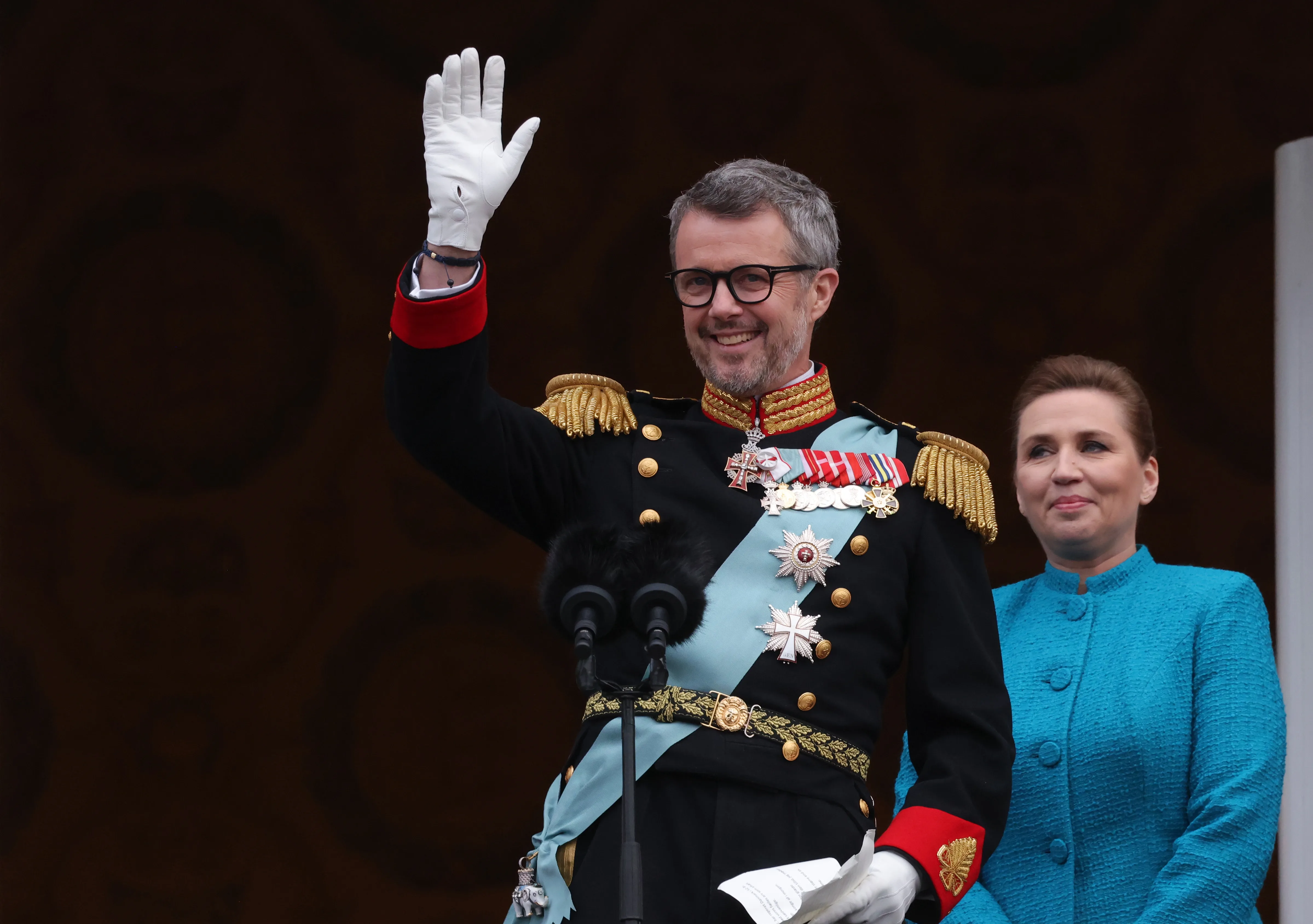 King Frederik X steps out as the new monarch of Denmark.