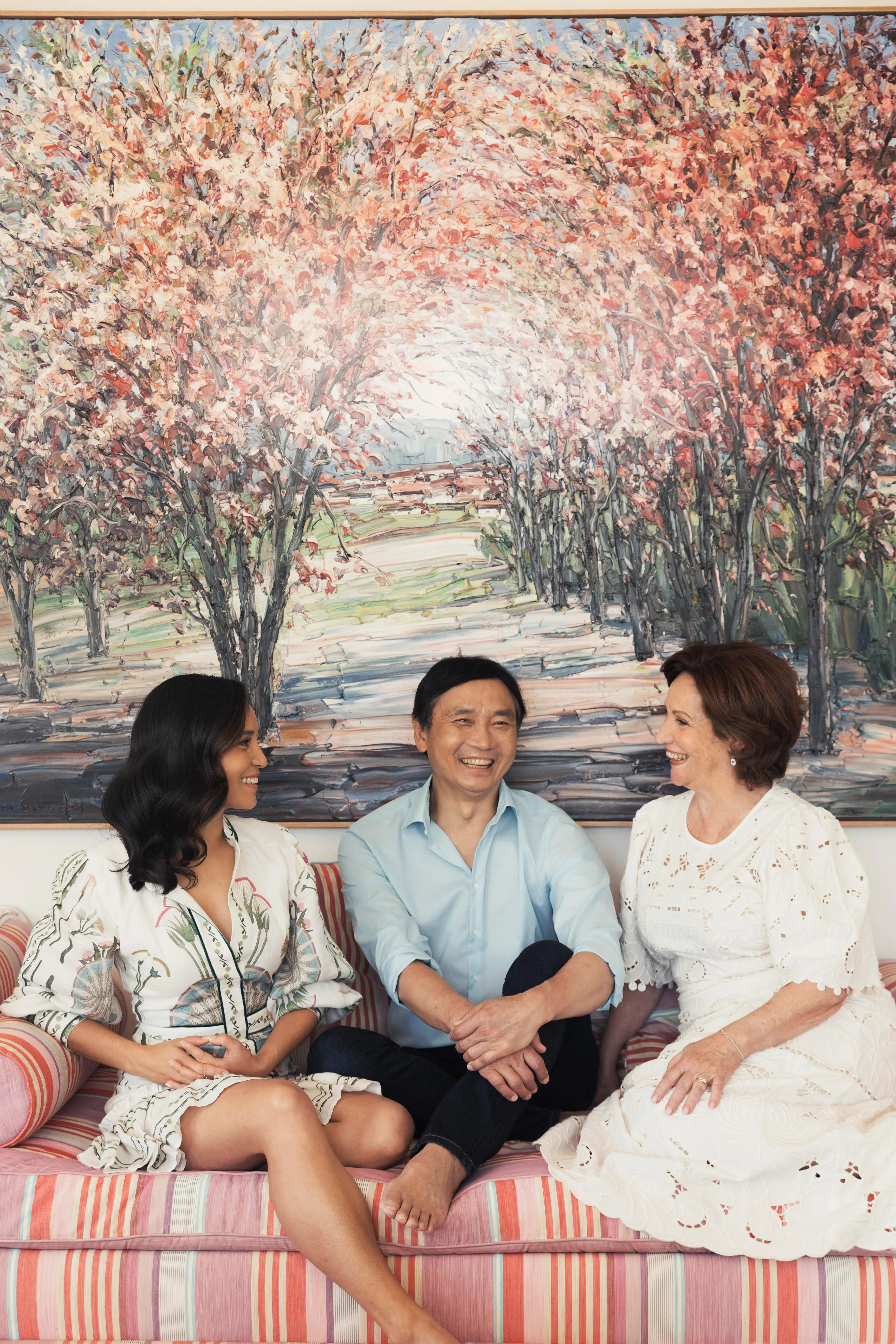 li cunxin, wife mary and daughter sophie