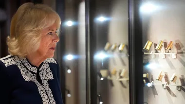 Queen Camilla hosts a reception for a ‘Miniature Library’ featuring tiny books