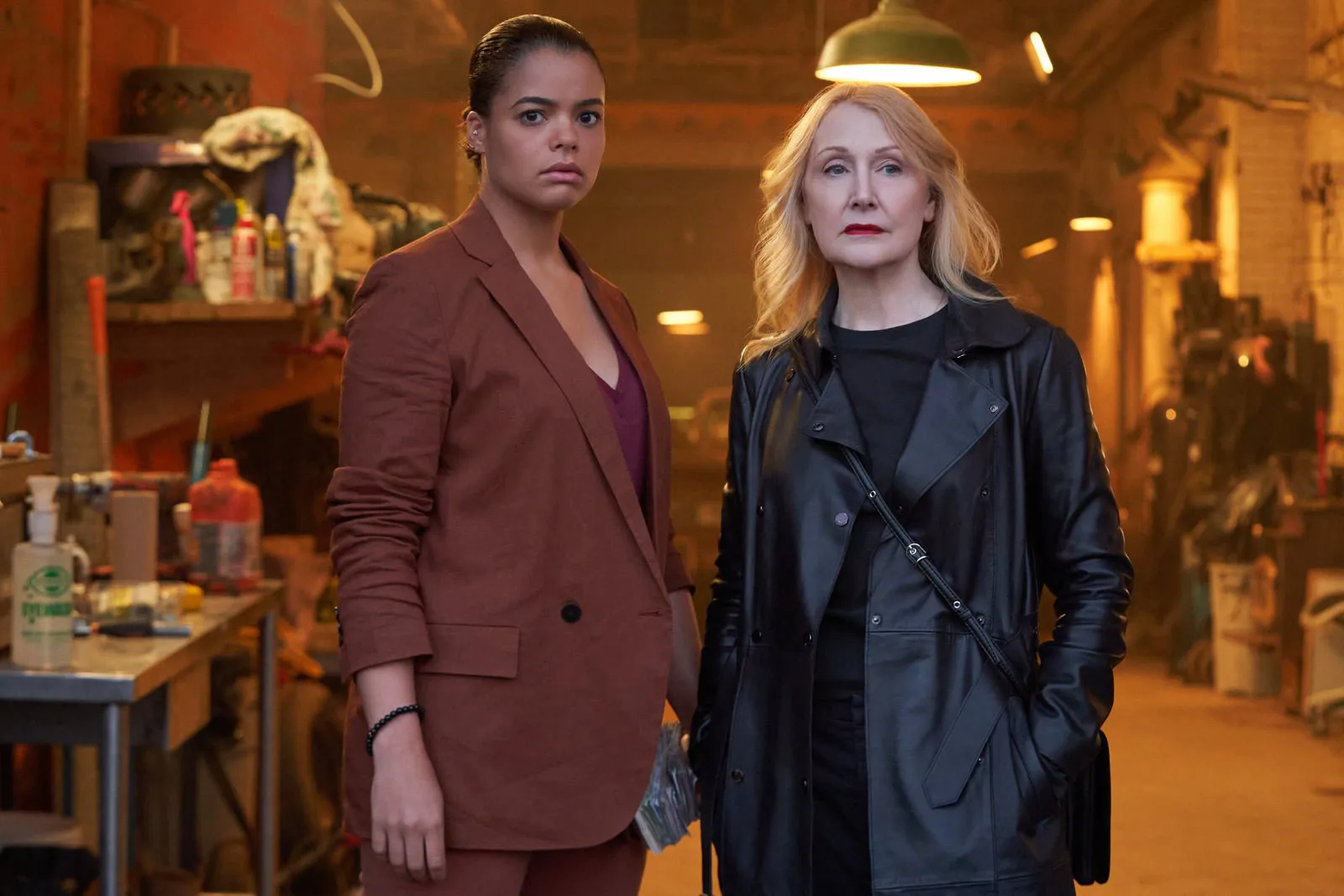 Lydia West and Patricia Clarkson in Gray
