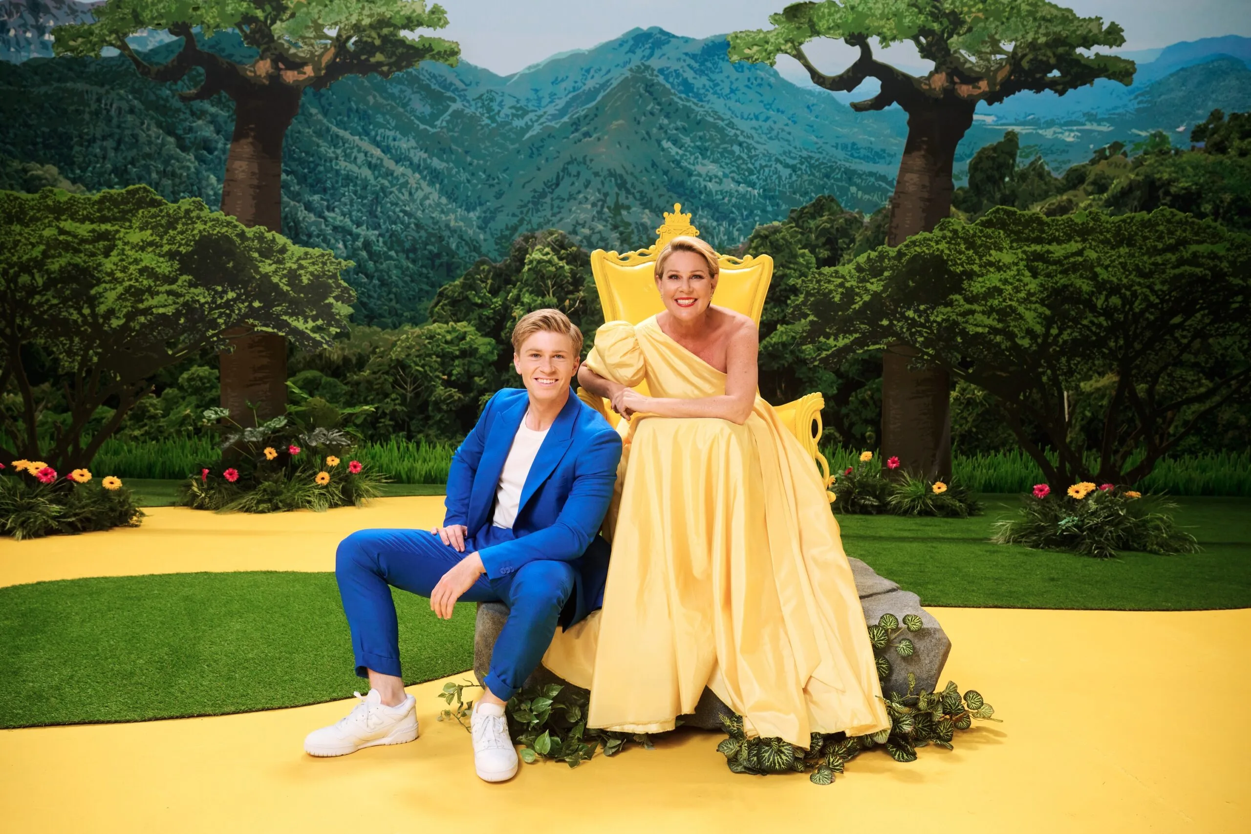 i'm a celeb australia 2024 hosts robert irwin and julia morris