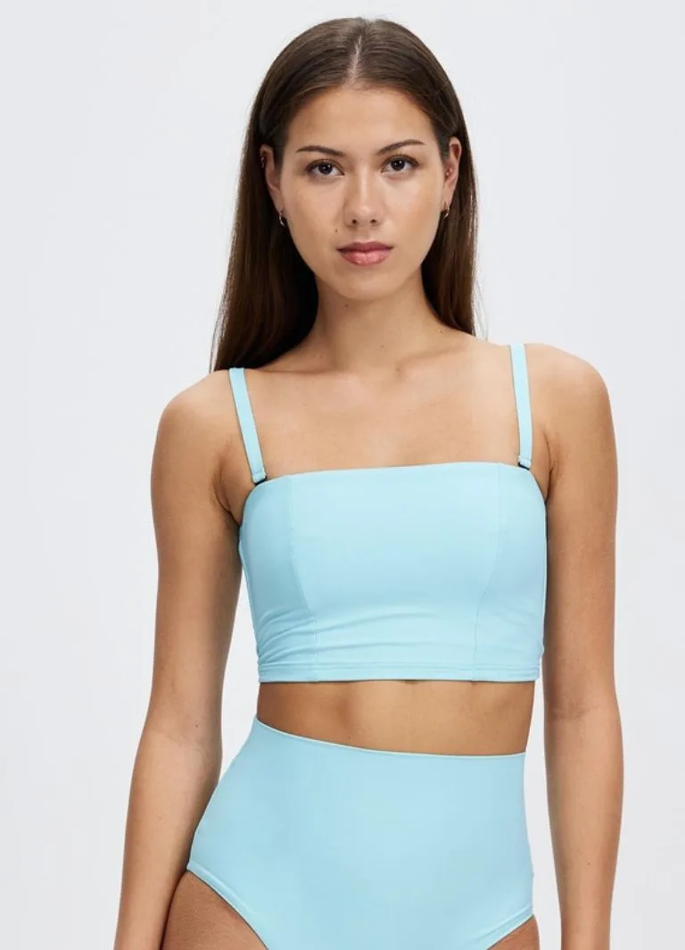 Bondi Born Becca Bikini Top in rain colour