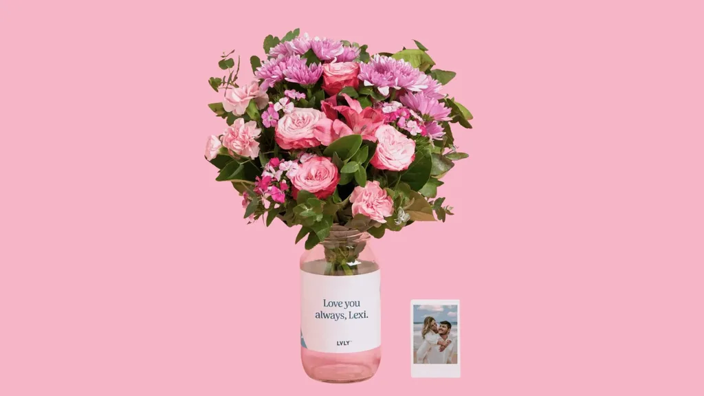 LVLY Make It Personal Flower Jar with photo.