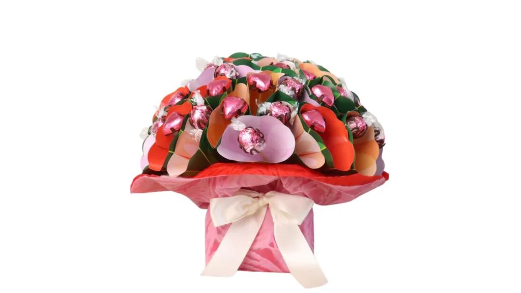 Edible Blooms' large Pastel Lindt Bouquet.