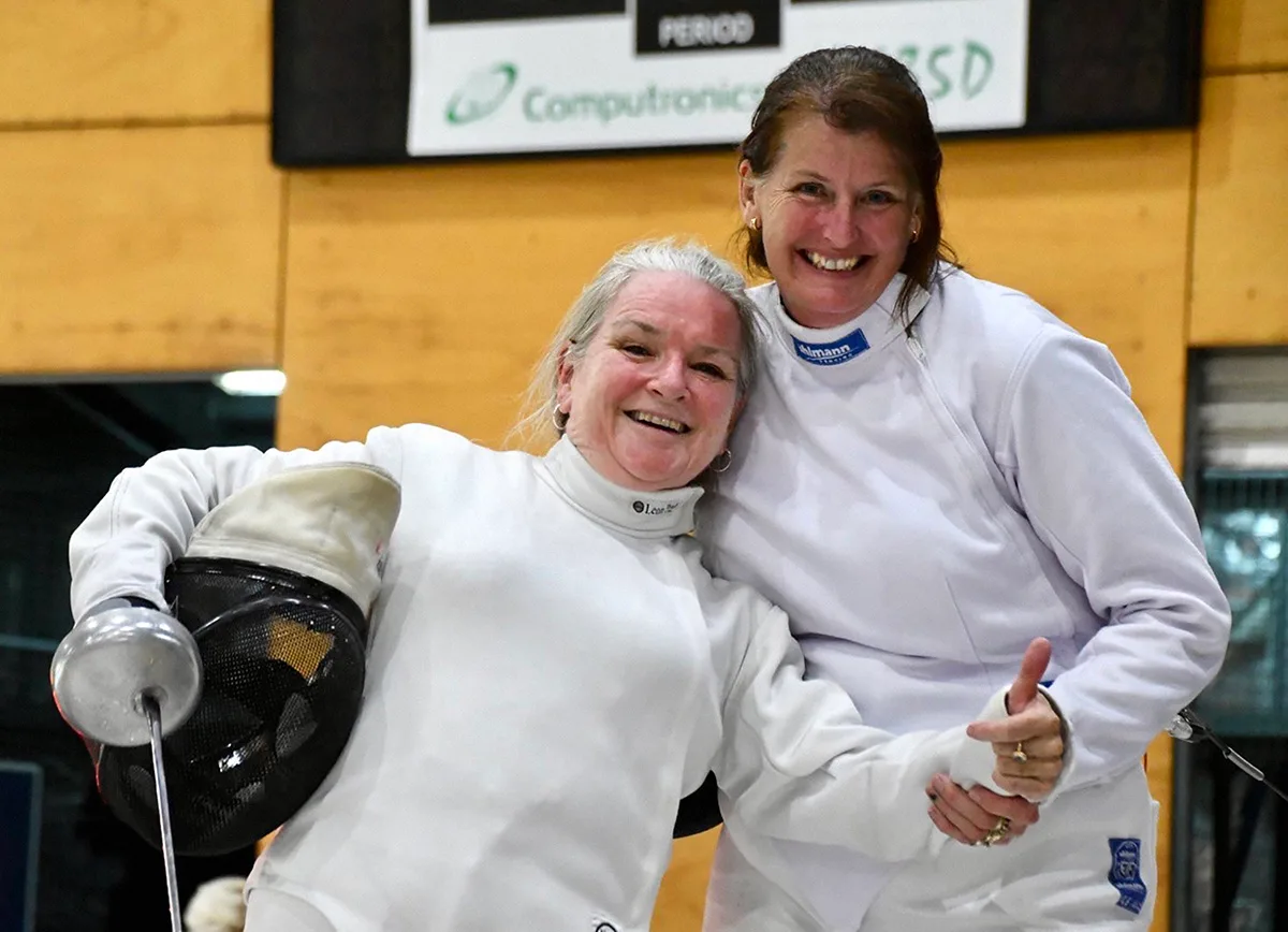 Alison Wotherspoon after her career change to a professional fencer. 