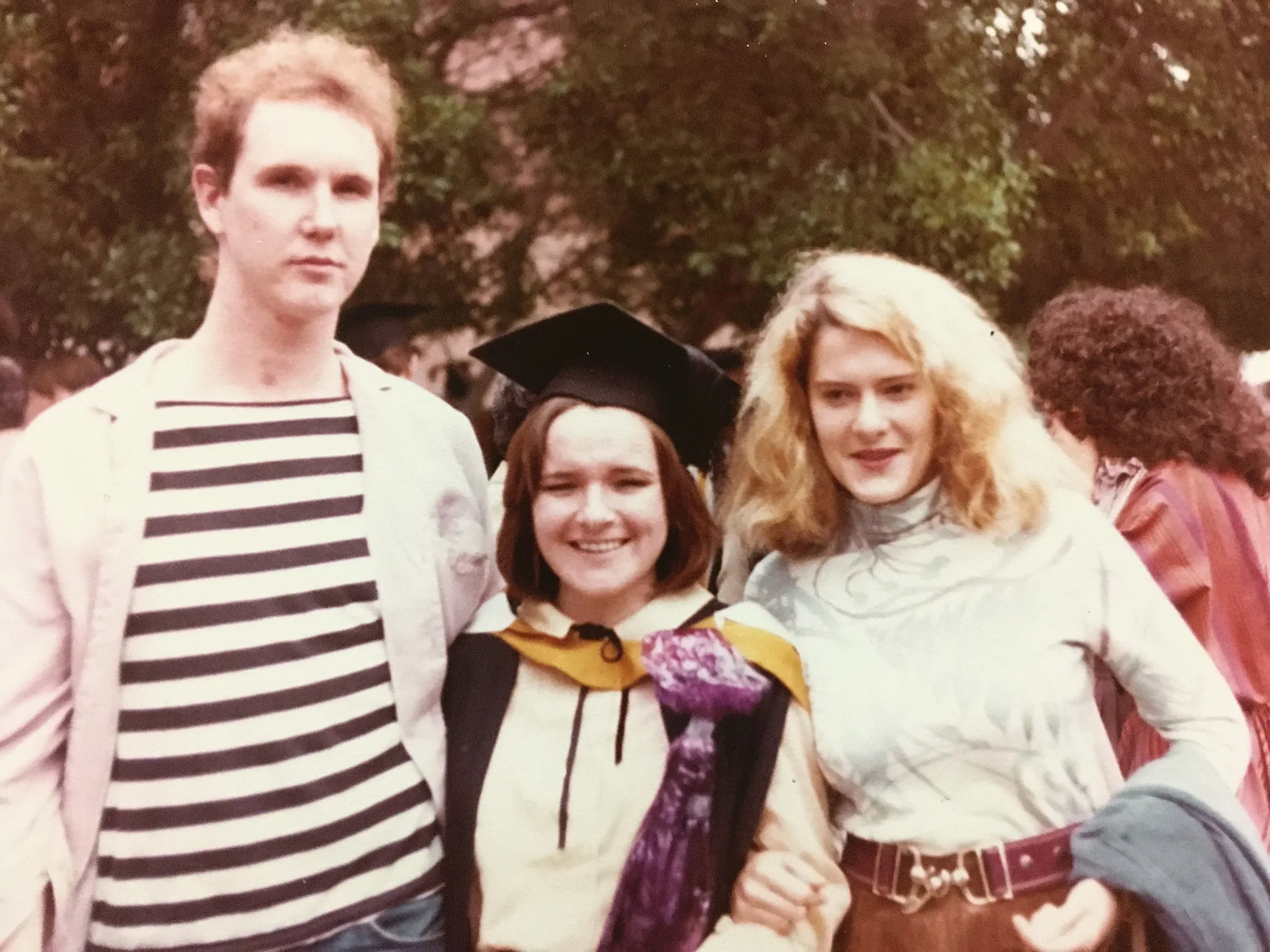 Alison Wotherspoon at her university graduation before she became a filmmaker. 