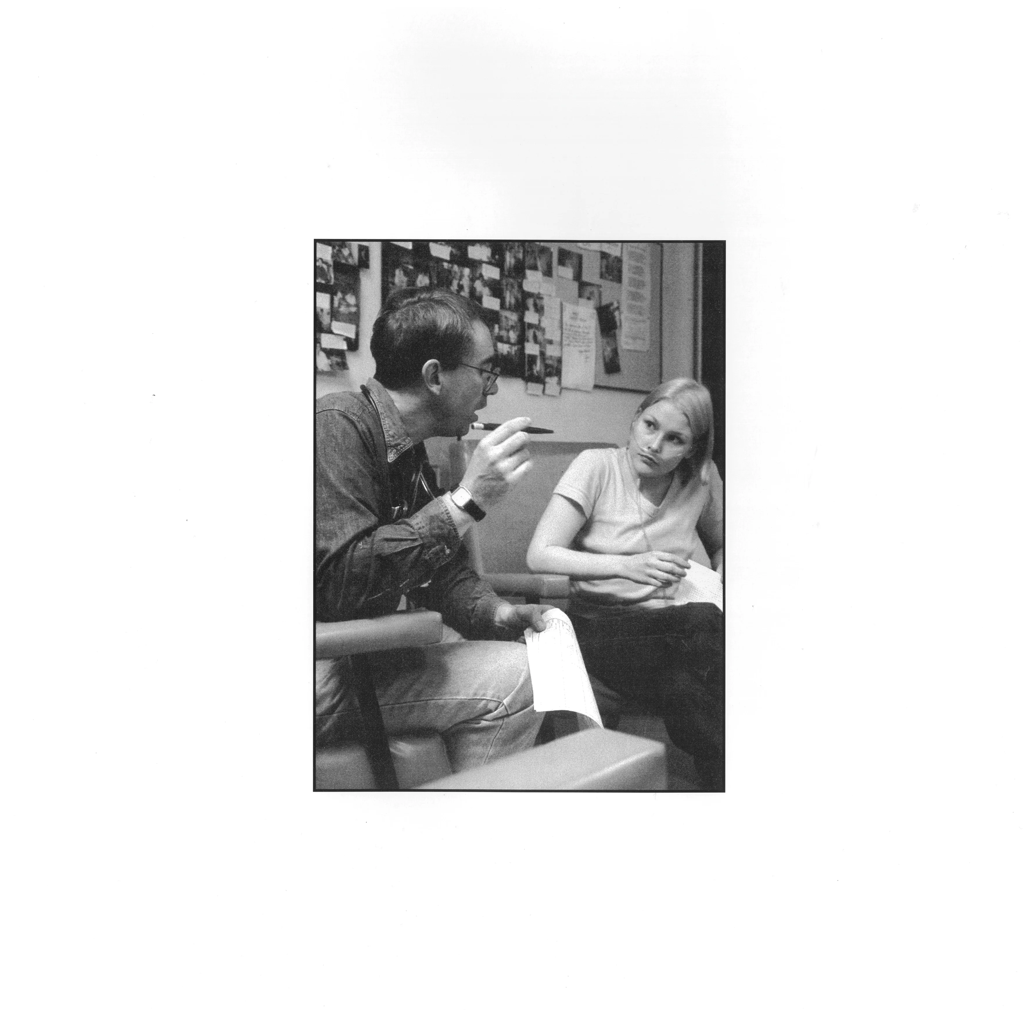 Carly-Jay Metcalfe with a doctor.