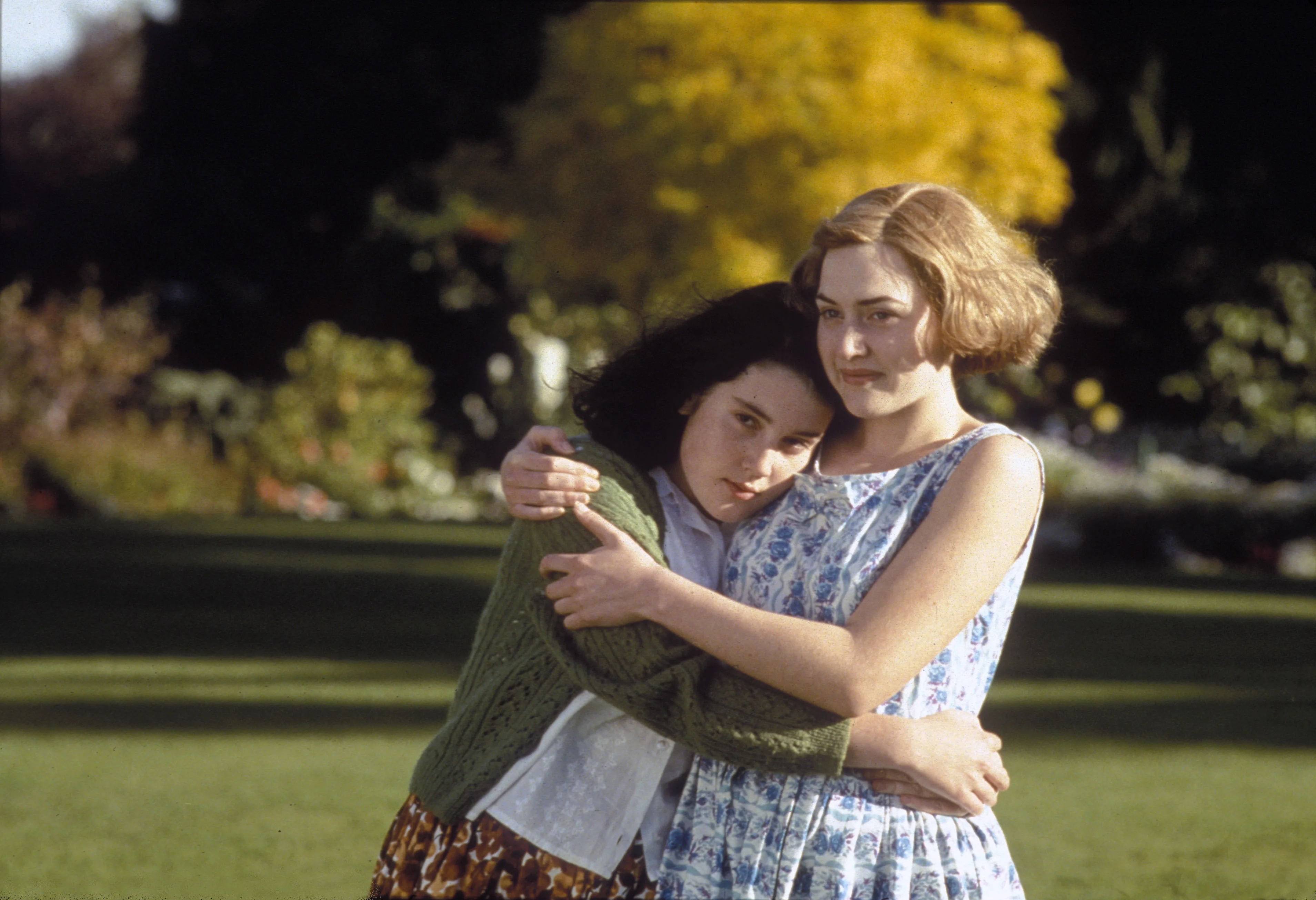 FIlm still from Heavenly Creatures with Melanie Lynskey and Kate Winslet
