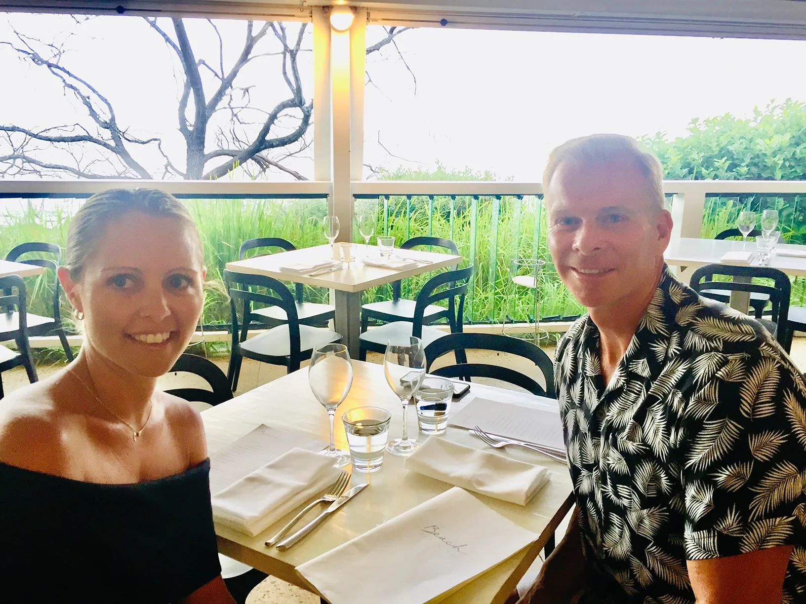 Tracey with Hamish McLaren on a date. 