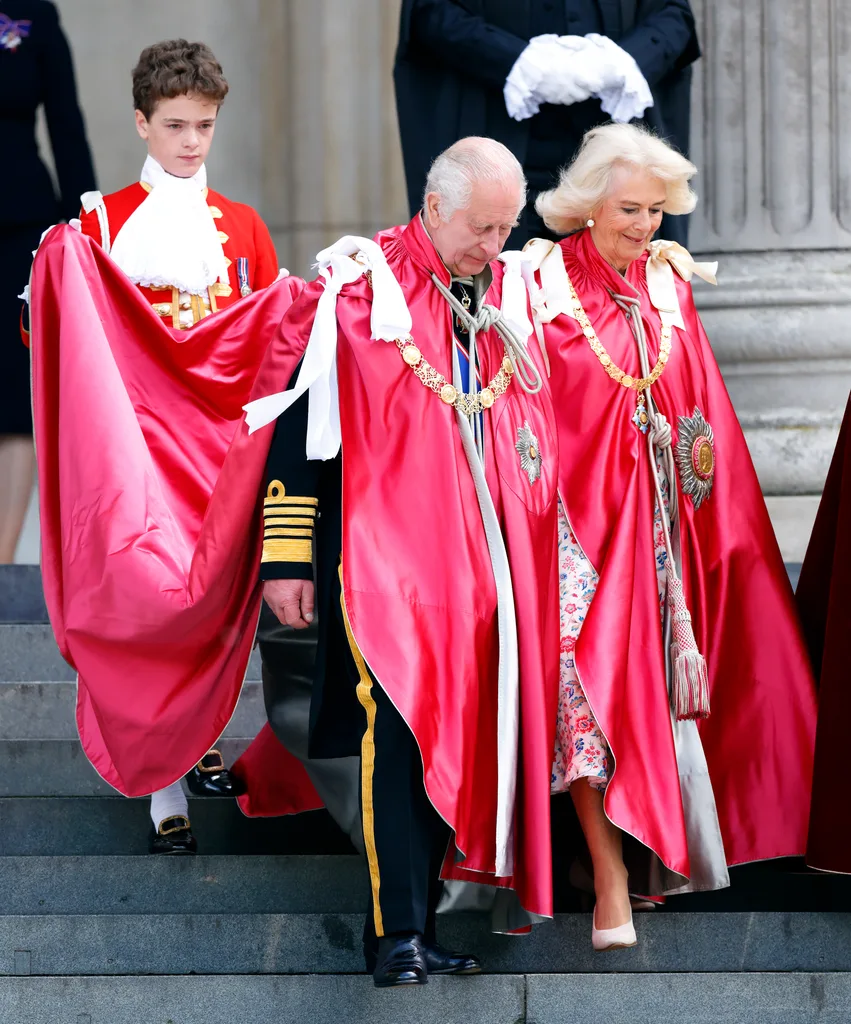 King Charles III and Queen Camilla attend a service of dedication for the Order of The British Empire at St Paul's Cathedral on May 15, 2024 in London, England (Photo by Max Mumby/Getty Images)