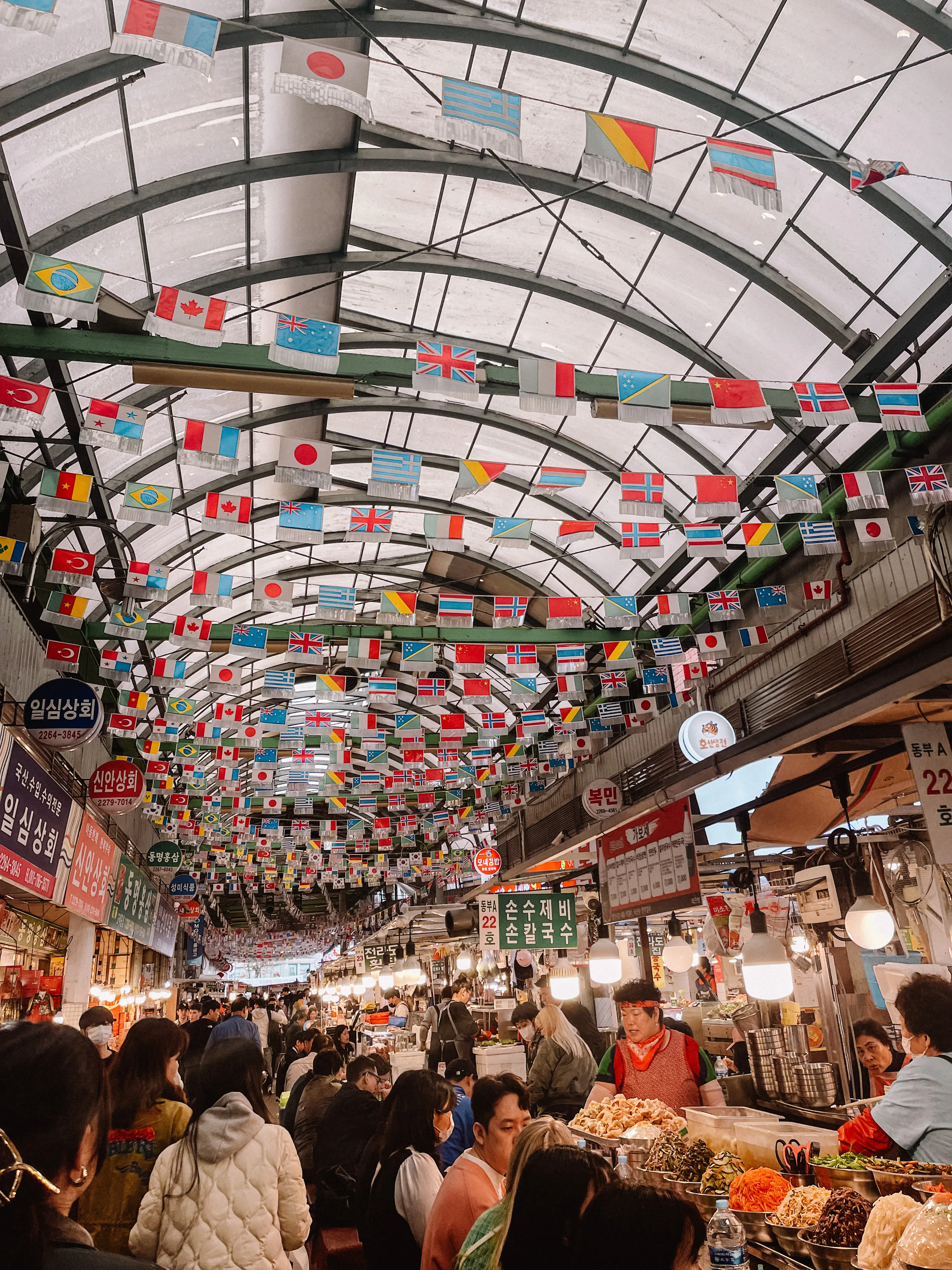 Gwangjang Market in Seoul.