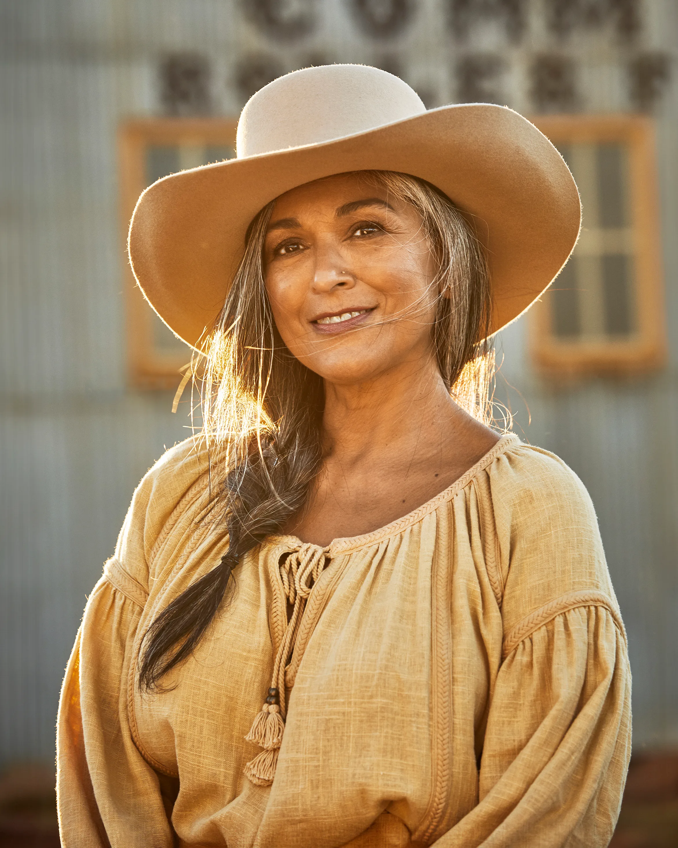 Nadine Bush after changing career to become a model. 