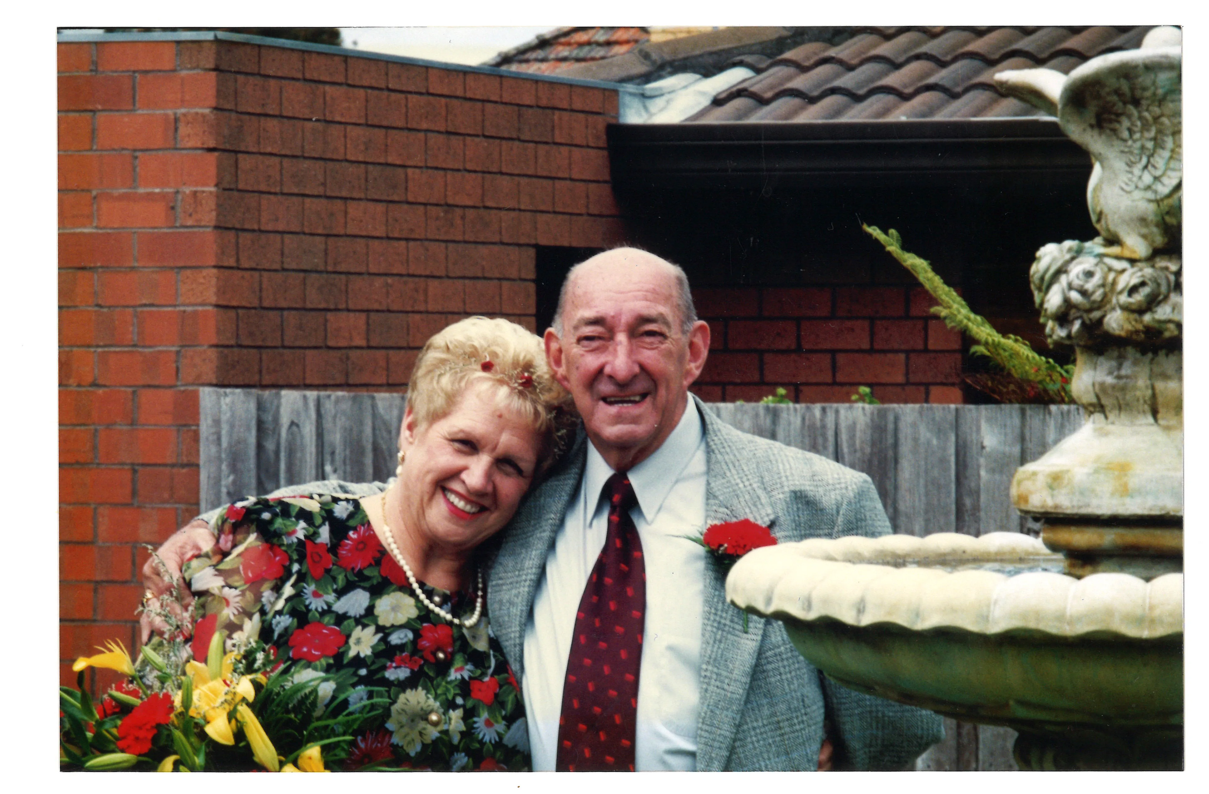 Helen and Ron at their wedding after finding love again later in life.