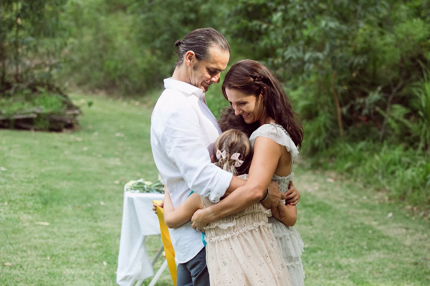 Ben and Jen with their daughter after finding love again.