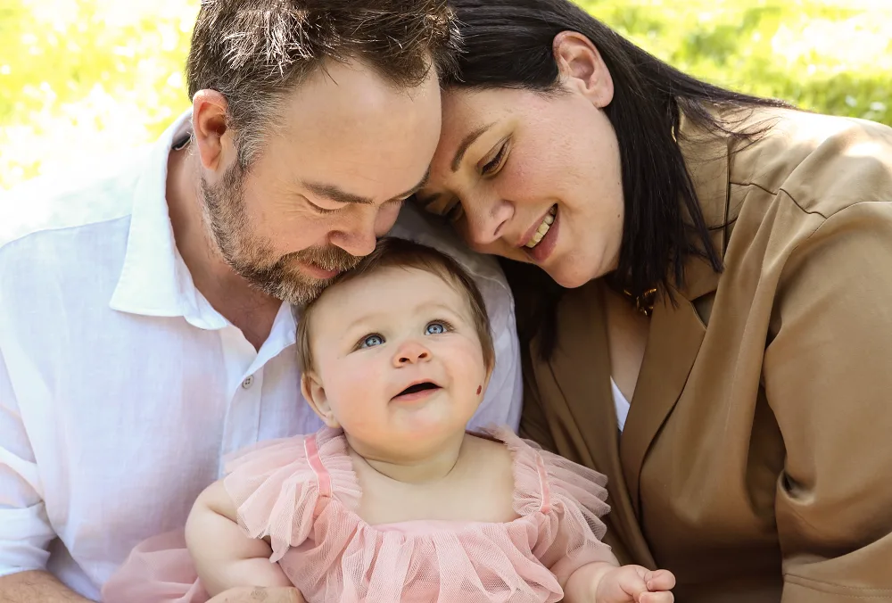 After having bowel cancer, Katrina didn't know if she would be able to have a baby. 