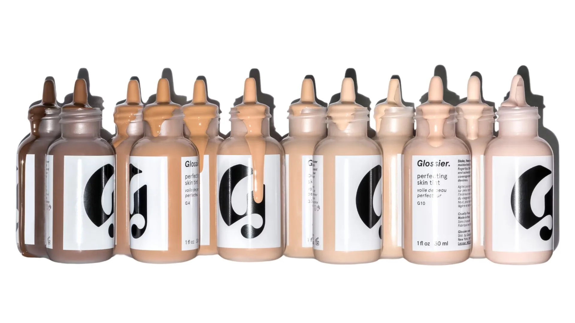Glossier Perfecting Skin Tint in multiple shades