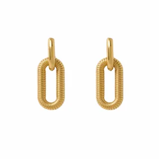 Miz Casa & Co Rosie Link Drop Earrings