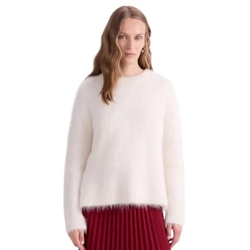 Sportscraft Alpaca Blend Sweater - winter white