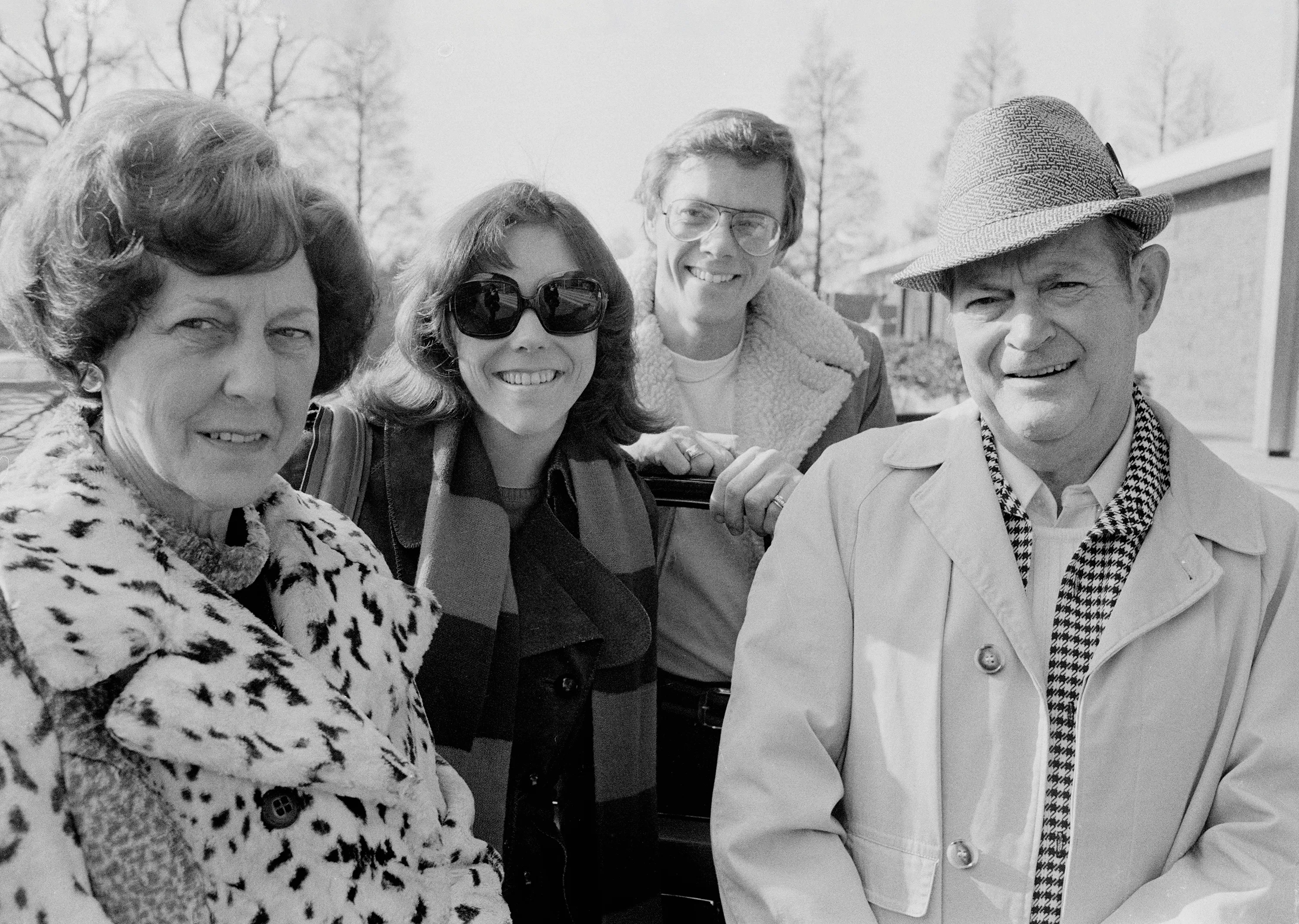 Karen Carpenter with her mother, father and brother.