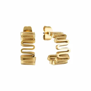 GIMME Store Leigh Wavy Gold Hoops