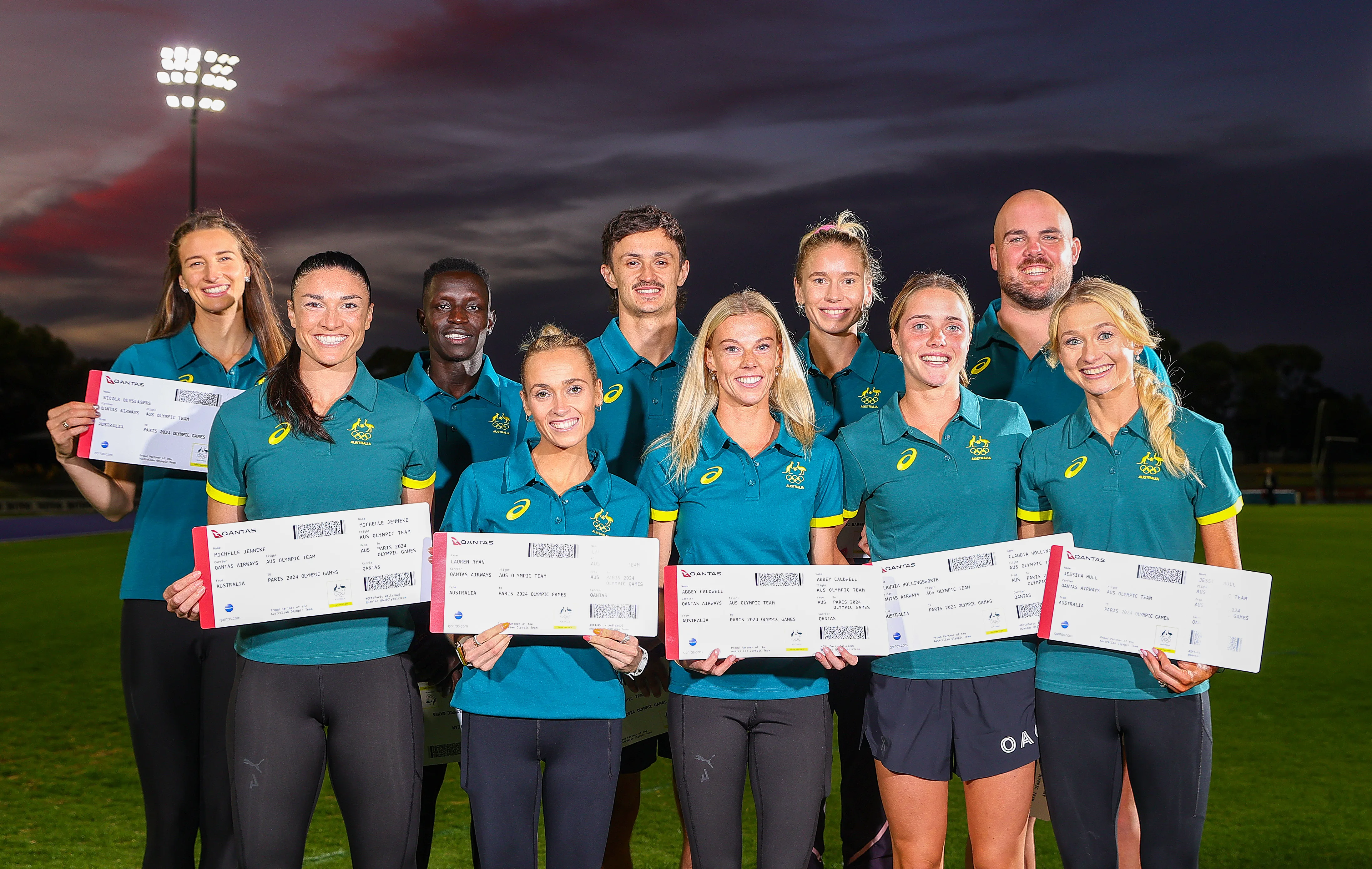 members of the australian athletics 2024 olympics team