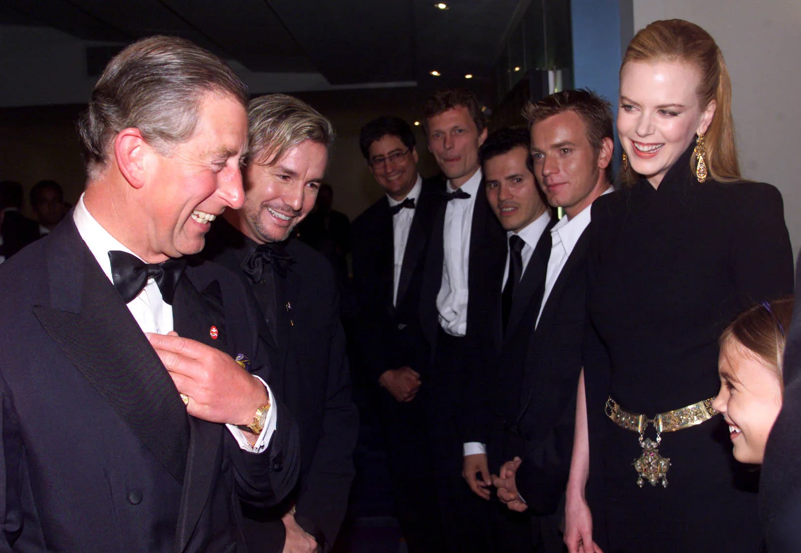 celebrities meeting royals: the then-prince charles and nicole kidman