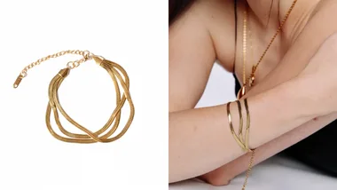 The beautiful gold bracelets we’ve added to our wish lists