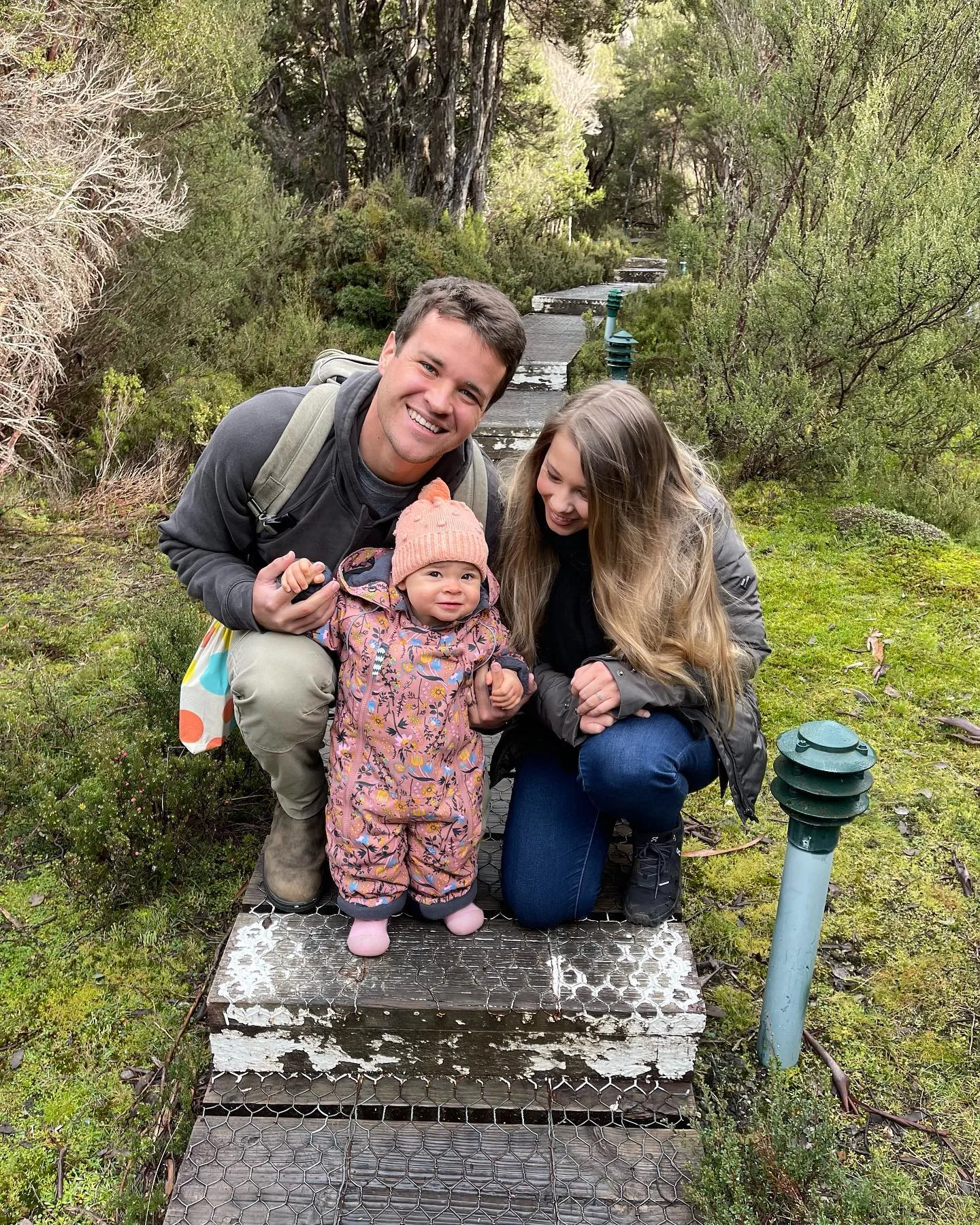 Grace Warrior Irwin Powell with her parents