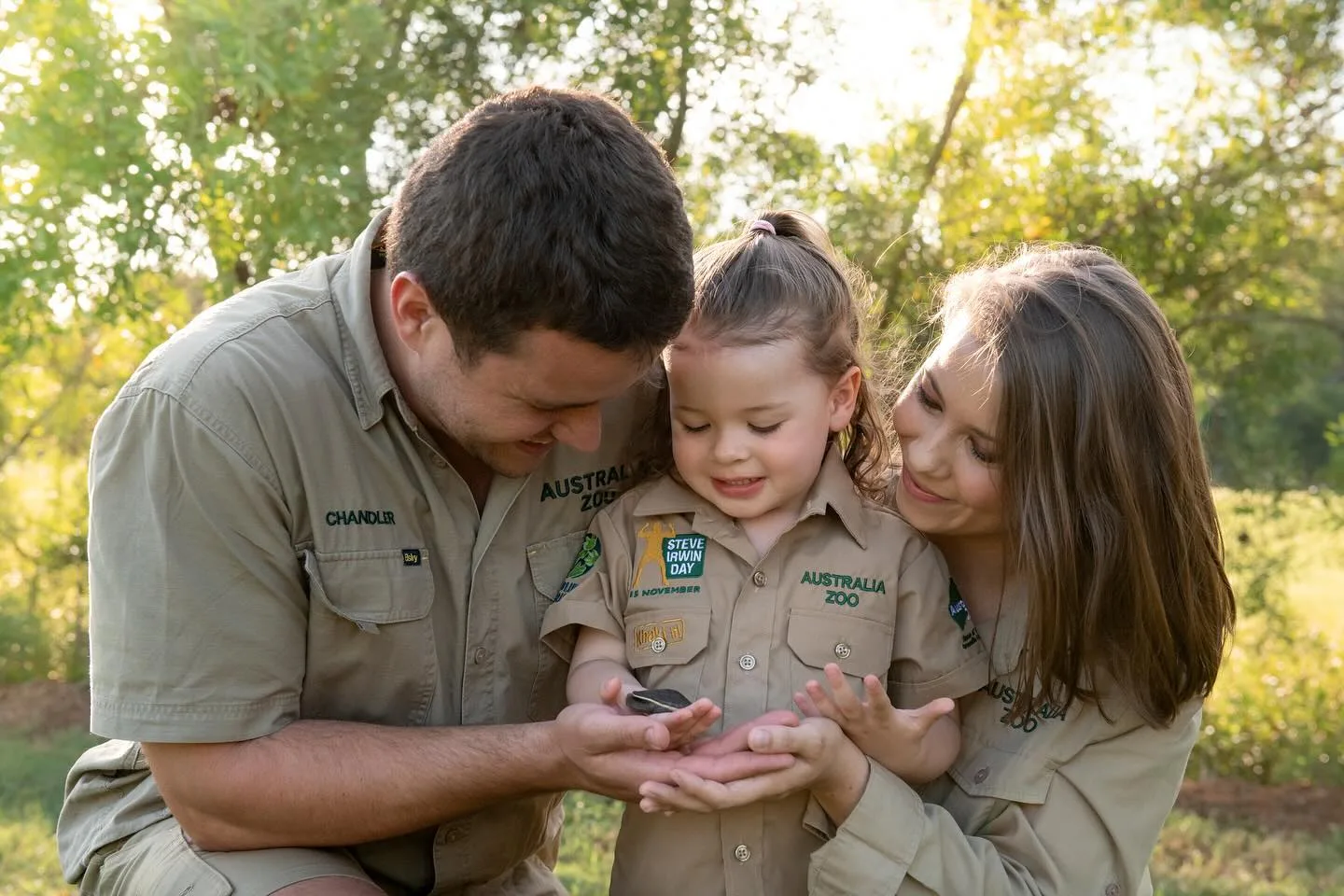 Grace Warrior Irwin Powell with her parents