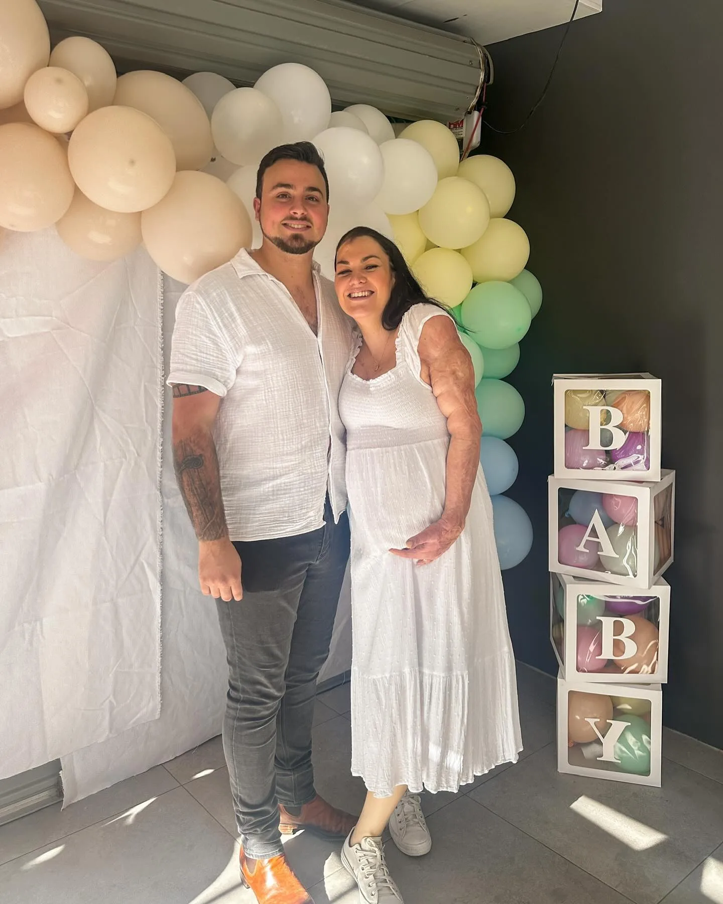 sophie delezio at her baby shower