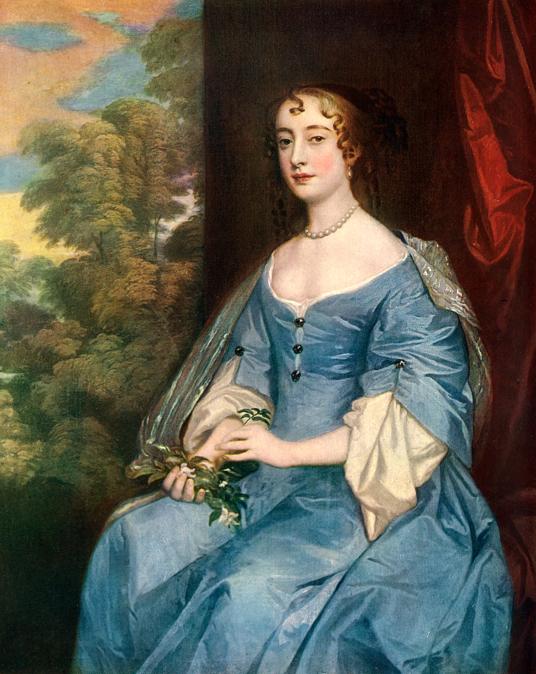 An image of Barbara Villiers, a Windsor Beauties portrait.  
