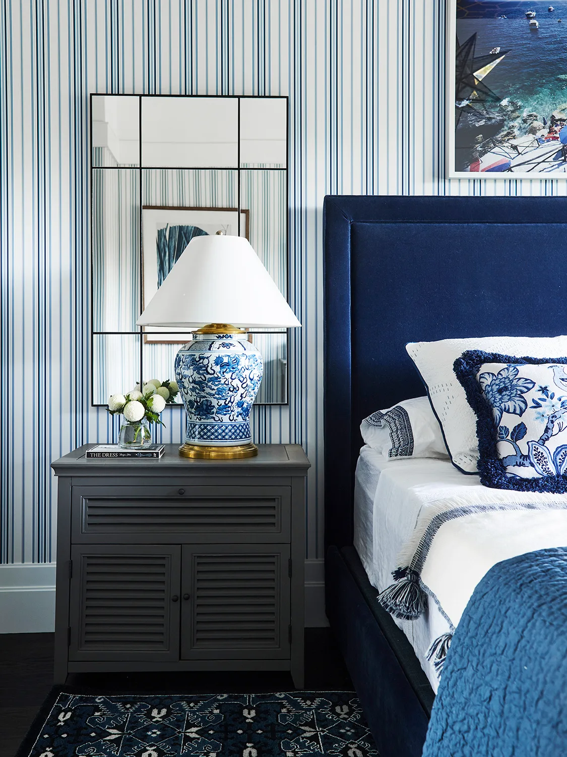 A bedroom after a makeover.