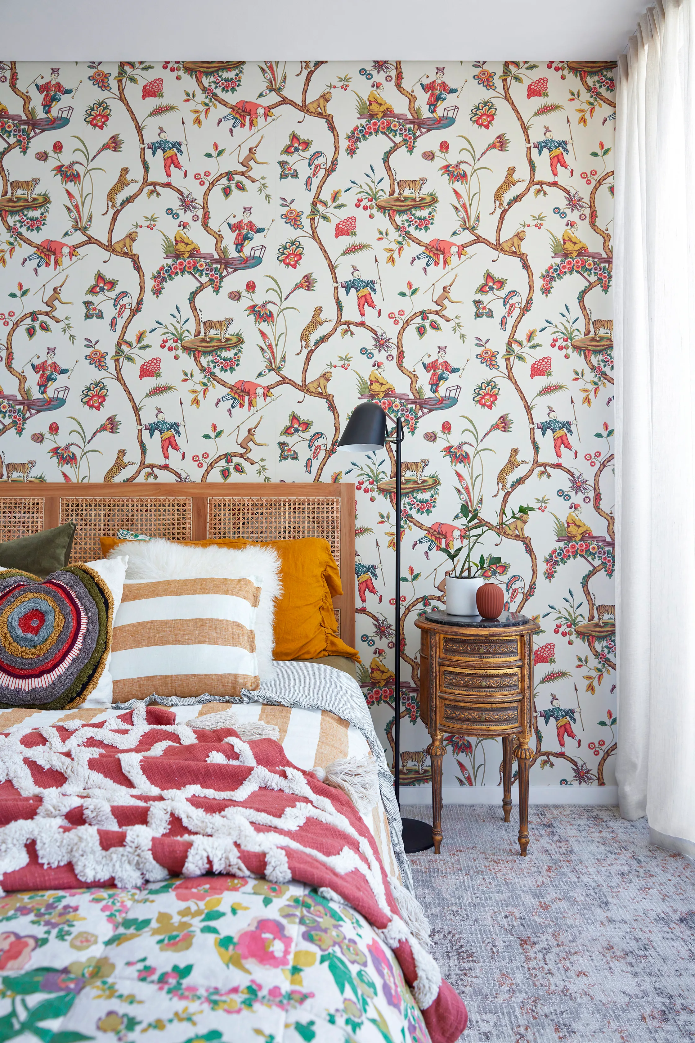 A bedroom after a makeover.