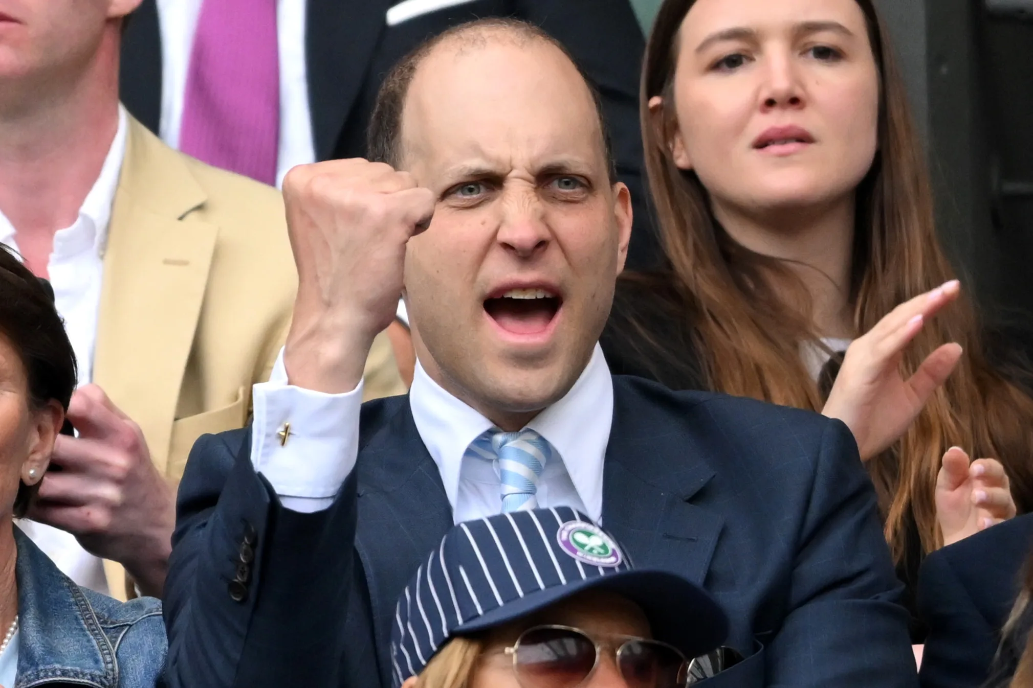 LONDON, ENGLAND - JULY 01: Lord Frederick Windsor attends day one of the Wimbledon Tennis Championships at the All England Lawn Tennis and Croquet Club on July 01, 2024 in London, England. (Photo by Karwai Tang/WireImage)