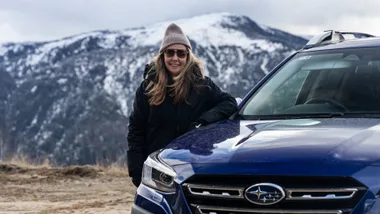 Subaru Symmetrical AWD with car review journalist Clare Catt