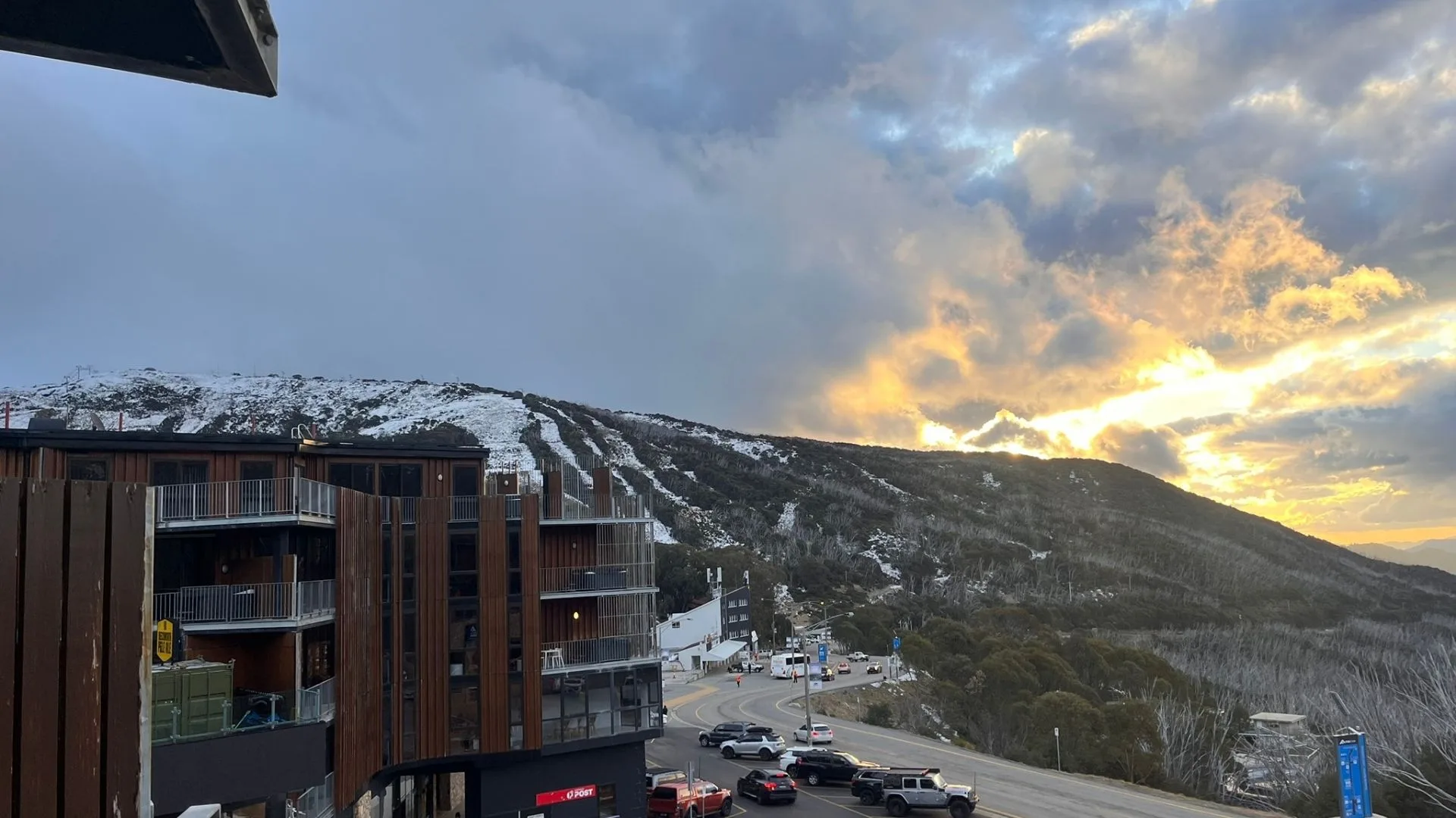 Falls Creek Alpine Ski Resort exterior hotel shot