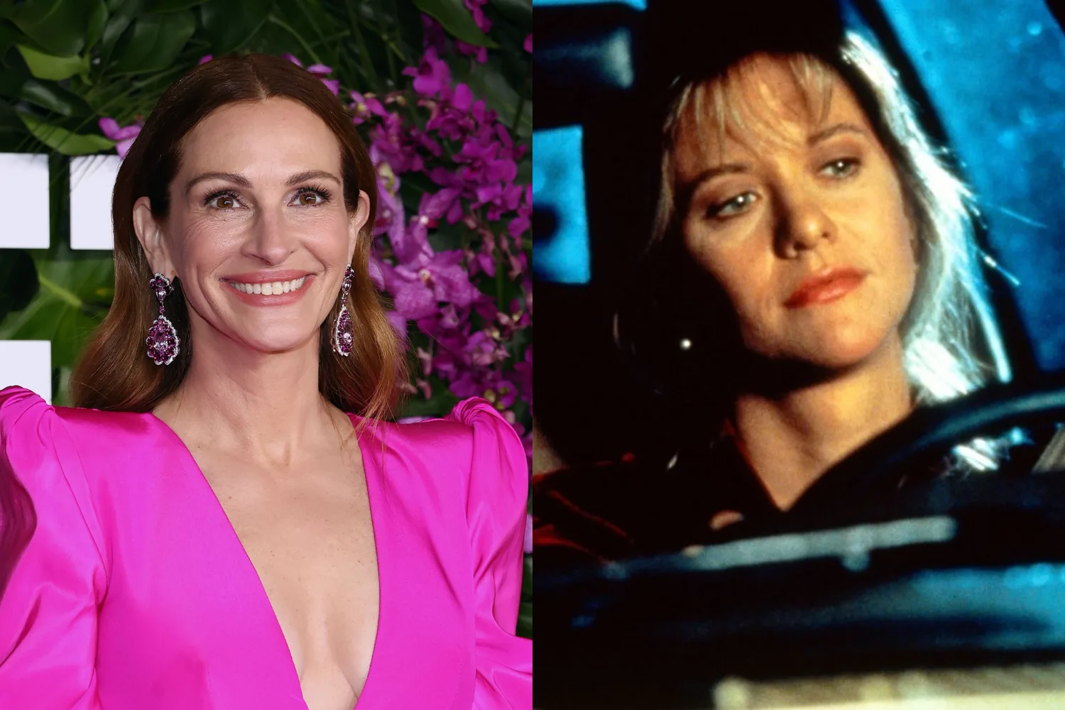 julia roberts, and meg ryan in sleepless in seattle
