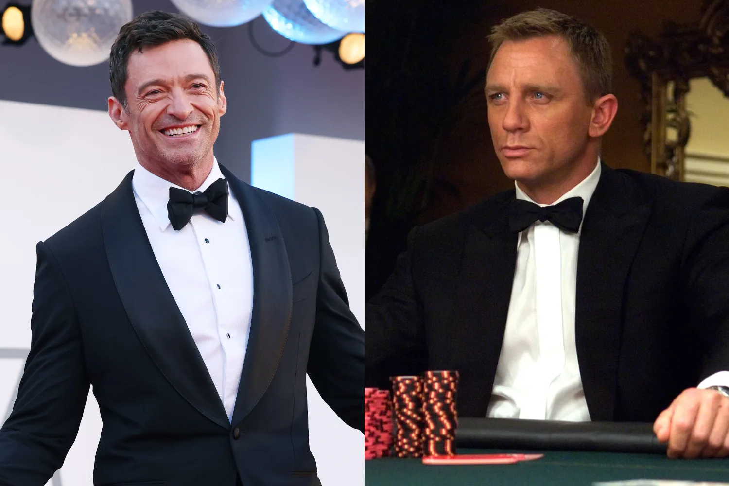 hugh jackman, and daniel craig in casino royale