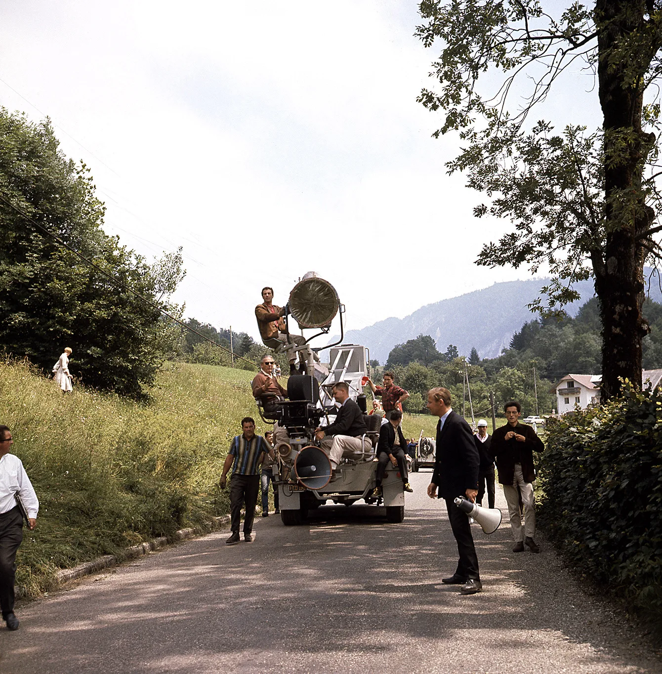 Crew on the set of The Sound of Music