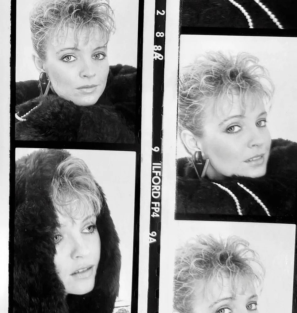 Rebecca Gibney in the 1980s