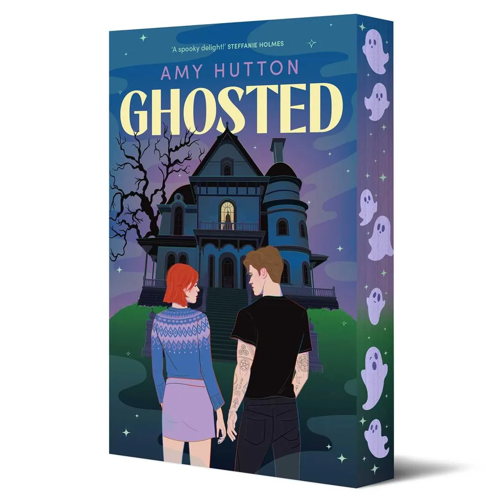 book cover of romance Ghosted by Amy Hutton