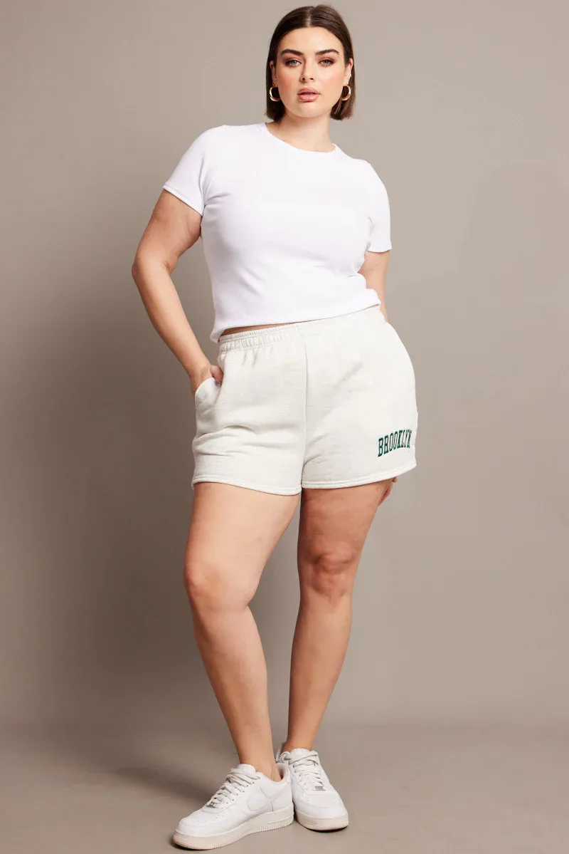 You&All white shorts