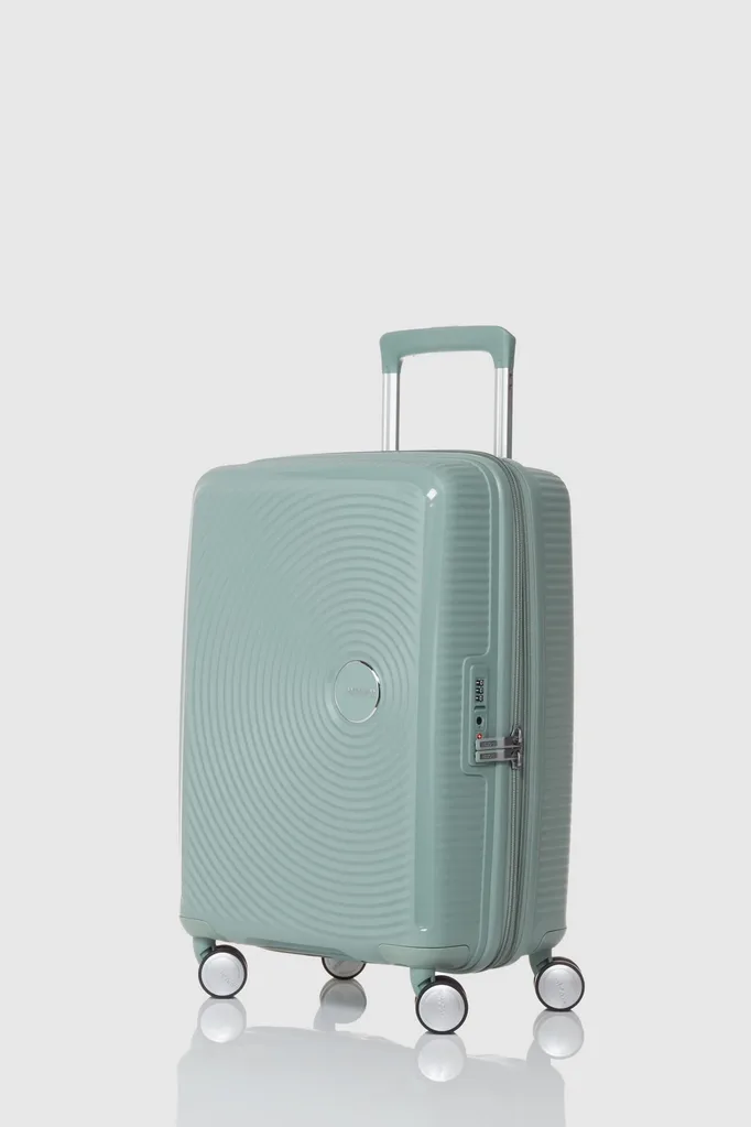 Best small carry-on suitcases, light teal american tourister
