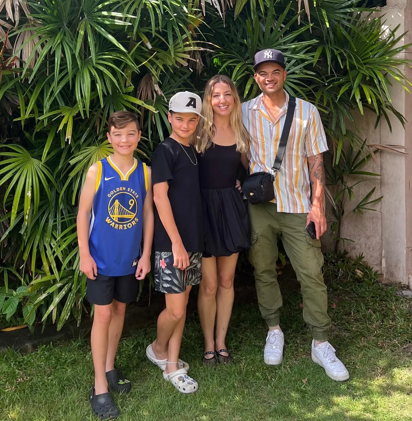 guy sebastian and his wife, jules sebastian, and their two kids
