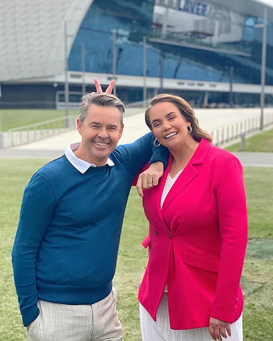 Todd Woodbridge with Jelena.